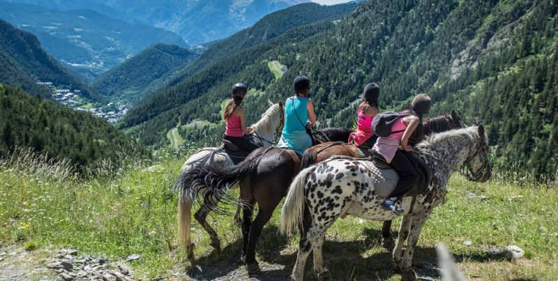 Montar a caballo en Andorra en Verano