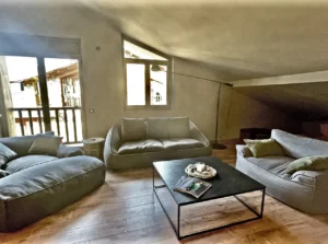 Vacation Rental Apartment, El Tarter by Kokono - living room with lounge couches