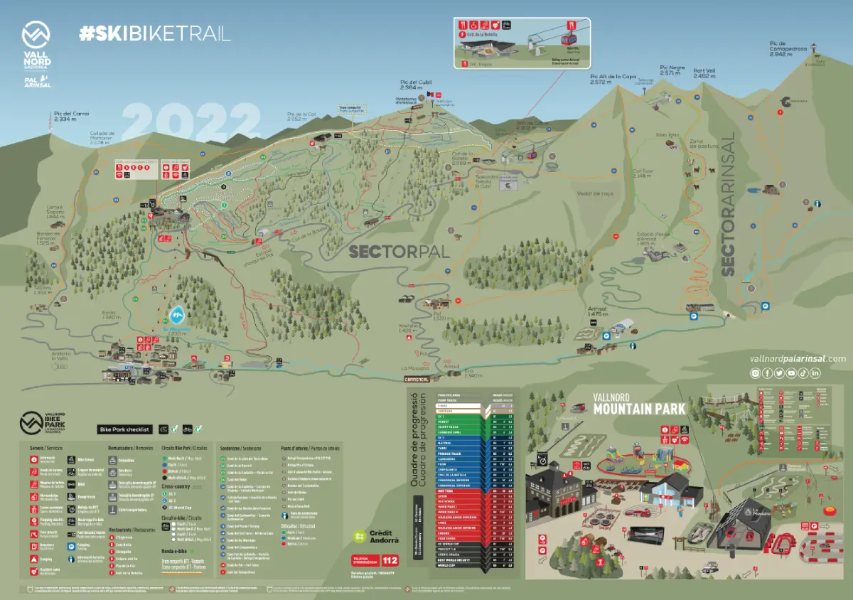 Map Ride the Best BikeTrails in Vallnord _ Vallnord Bike Park KOKONO